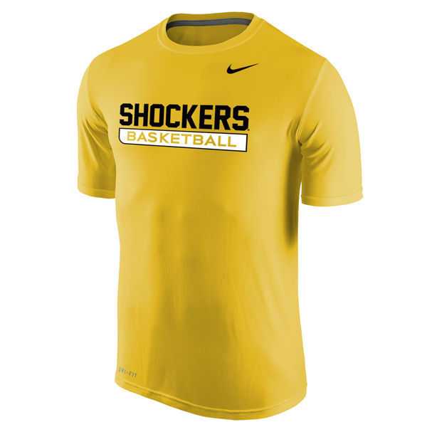 Wichita State Shockers Nike Basketball Legend Practice Performance WEM T-Shirt - Yellow,We sell and wholesale Wichita State Shockers Nike Basketball Legend Practice Performance WEM T-Shirt - Yellow on line form chian!